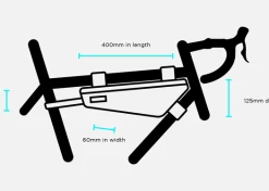 Sacoche De Cadre Restrap Frame Bag Taille M - 3,5L -magasin de vélo 01 frame med size guide banner