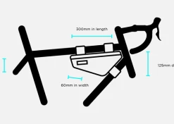 Sacoche De Cadre Restrap Frame Bag Taille S - 2,5L -magasin de vélo 01 frame small size guide banner
