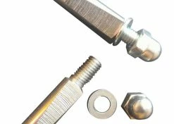 Acier Inoxydable 2x Clavette De Pedalier 9mm X 40mm Avec écrou Borgne Vélo Mobylette Manivelle Solex 3800 Peugeot 103 Mbk 51