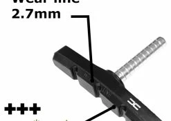 Elastomère 2x Patin De Frein Vélo 70mm Symétrique à Tige Compatible Avec Pour Shimano Tektro Avid Sram Jante Cycle VTT VTC Ville -magasin de vélo 2x patin de frein velo 70mm symetrique a tige compatible avec pour shimano tektro avid sram jante cycle vtt vtc ville 2