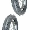Caoutchouc 2x Pneu Gris 12 1/2 X 1.75 X 2 1/4" (47-203) Lisse ORTEM WILLY Vélo Enfant Draisienne Poussette