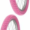 Caoutchouc 2x Pneu Rose 18 X 2.00" (50-355) Slick ORTEM Vélo Enfant Junior Mixte Route Chemin -magasin de vélo 2x pneu rose 18 x 200 50 355 slick ortem velo enfant junior mixte route chemin