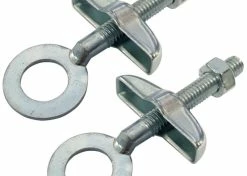 Acier Galvanisé 2x Tendeur De Chaine M6 Vélo Cycle 65mm Ajusteur Tension à Vis épaisseur Cadre 5mm
