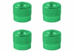 4x CAPUCHON DE VALVE SCHRADER ALUMINIUM VERT ANTI-POUSSIERE ROUE JANTE