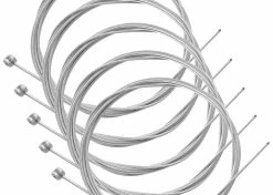 5x Câble De Frein Vélo Universel Vtt Vtc Bmx Ville 2m 1.5mm Cycle Acier Galvanisé