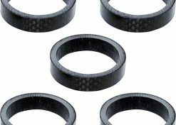 5x Entretoise Direction Potence Velo 1 1/8" 28.6mm Carbone Cale Ergonomique 10mm Guidon Vtt Route Ville