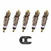 5x OBUS DE VALVE PRESTA FINE FRANÇAISE AVEC CLÉ DE MONTAGE VELO CYCLE JANTE ROUE