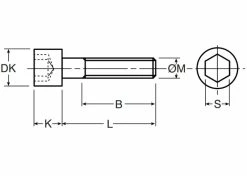 5x VIS CHC M6 (BTR) ACIER INOXYDABLE A2 NORME DIN 912 RVS EMPREINTE 6 PANS CREUX -magasin de vélo 5x vis chc m6 btr acier inoxydable a2 norme din 912 rvs empreinte 6 pans creux 2