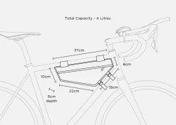 Sacoche De Cadre Restrap Adventure Race 13 Sacoche De Cadre Restrap Adventure Race -magasin de vélo Restrap frame Bag adventure Race aero sacoche de cadre ultra distance baroudeur cycles lyon size