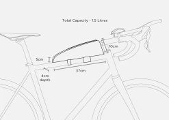 Sacoche De Top Tube Restrap Adventure Race 11 Sacoche De Top Tube Restrap Adventure Race -magasin de vélo Restrap top tube Bag Race aero sacoche ultra distance baroudeur cycles lyon size