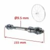 Acier Galvanisé AXE DE Roue Velo Universel 9.5x155 MM MOYEU Arriere Plein VTT Route BMX Fixie SINGLESPEED 9.5MM 155MM -magasin de vélo axe de roue velo universel 95x155 mm moyeu arriere plein vtt route bmx fixie singlespeed 95mm 165mm
