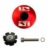 BOUCHON DE DIRECTION ALUMINIUM ROUGE TUBE 1 1/8" POTENCE CAPOT ETOILE OVERSIZED VELO CYCLE VTT VTC VILLE ROUTE -magasin de vélo bouchon de direction aluminium rouge tube 1 18 potence capot etoile oversized velo cycle vtt vtc ville route