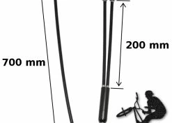 Acier Galvanisé Câble Frein Inférieur Rotor 2x200mm+700mm BMX FREESTYLE