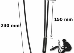 Acier Galvanisé Câble Frein Supérieur Rotor 2x150mm+230mm BMX FREESTYLE