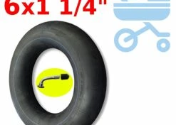 Butyle Chambre à Air 6" VALVE SCHRADER COUDÉE 90°