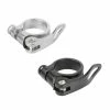 Aluminium Collier Serrage Rapide Tige De Selle Attache Argent Noir 31.8 Vélo Cycle