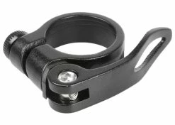 Aluminium Collier Serrage Rapide Tige De Selle Attache Argent Noir 31.8 Vélo Cycle -magasin de vélo collier serrage rapide tige de selle attache argent noir 318 velo cycle 2