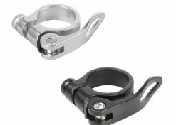 Aluminium Collier Serrage Rapide Tige De Selle Attache Argent Noir 31.8 Vélo Cycle