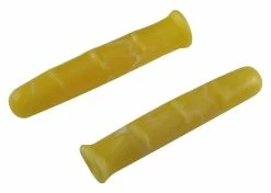 Elastomère Couvre Levier De Frein Vintage Jaune Marbré Lisse 85mm