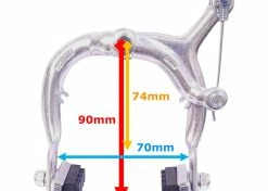 Aluminium Étrier De Frein Traditionnel Caliper Roue Avant Arrière 74-90mm Tirage Latéral Cycle Vintage Ville Course 9 Aluminium Étrier De Frein Traditionnel Caliper Roue Avant Arrière 74-90mm Tirage Latéral Cycle Vintage Ville Course -magasin de vélo etrier de frein traditionnel caliper roue avant arriere 74 90mm tirage lateral cycle vintage ville course 3