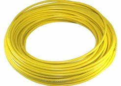 Plastique, Acier Et Insert Téflon Gaine De Dérailleur Vélo Cycle Jaune Au Mètre 4mm Vtt Route Ville Vintage