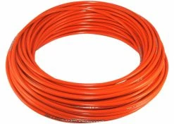 Plastique, Acier Et Insert Téflon Gaine De Frein Vélo Au Mètre Orange Avec Insert Téflon Cycle Vtt Ville Route Vintage