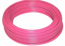 Plastique, Acier Et Insert Téflon Gaine De Frein Vélo Au Mètre Rose Avec Insert Téflon Cycle Vtt Ville Route Vintage