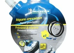 GEL LIQUIDE PREVENTIF ANTI CREVAISON MICHELIN POUR CHAMBRE A AIR PNEU TUBELESS (DOSETTE 2 PNEUS)