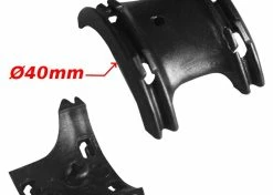 Plastique Guide Câble Double 40mm Plein à Clipser