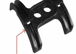 Plastique Guide Câble Double Type Shimano 40mm à Visser