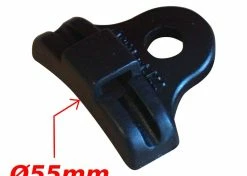 Plastique Guide Câble Simple 55mm à Visser