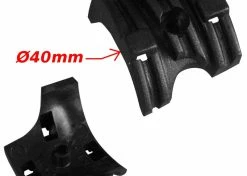 Plastique Guide Câble Triple 40mm à Clipser