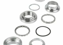 Acier Chromé JEU DE DIRECTION A VISSER 1" (30/25.4/30/27MM) ETANCHE ACIER CHROME VELO CYCLE VILLE VINTAGE VTT VTC ROUTE -magasin de vélo jeu de direction a visser 1 302543027mm etanche acier chrome velo cycle ville vintage vtt vtc route 2