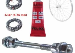 KIT AXE DE ROUE AVANT Ø 8mm Lg. 135mm GRAISSE ROULEMENT