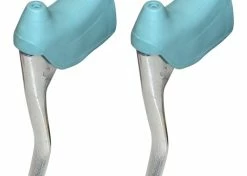 Aluminium KIT LEVIER DE FREIN ET REPOSE MAIN PAIRE COCOTTE VINTAGE VELO COURSE 22.2MM ALU -magasin de vélo kit levier de frein et repose main paire cocotte vintage velo course 222mm alu 4