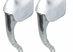 Aluminium KIT LEVIER DE FREIN PERFORE ET REPOSE MAIN PAIRE COCOTTE VINTAGE VELO COURSE 22.2MM ALU -magasin de vélo kit levier de frein perfore et repose main paire cocotte vintage velo course 222mm alu 3