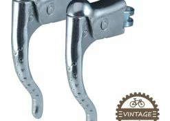 Aluminium KIT LEVIER DE FREIN PERFORE ET REPOSE MAIN PAIRE COCOTTE VINTAGE VELO COURSE 22.2MM ALU -magasin de vélo kit levier de frein perfore et repose main paire cocotte vintage velo course 222mm alu 6