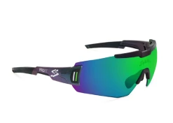 SPIUK Lunettes Cyclisme PROFIT Verre Vert Miroir -magasin de vélo lunettes cyclisme profit verre vert miroir noir