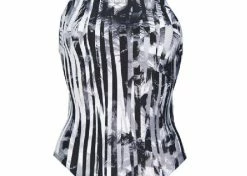 Maillot De Bain Femme Arena One Riviera Noir Gris Blanc