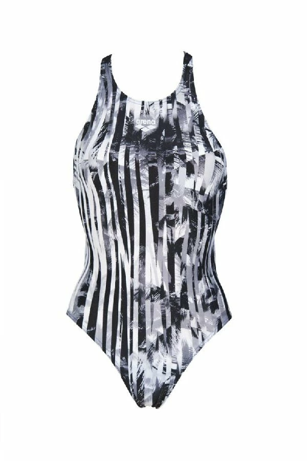 Maillot De Bain Femme Arena One Riviera Noir Gris Blanc 3 Maillot De Bain Femme Arena One Riviera Noir Gris Blanc