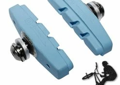 Elastomère Patins De Frein FIXIE BMX 50mm Bleu (paire)