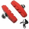 Elastomère Patins De Frein FIXIE BMX 50mm Rouge (paire) -magasin de vélo patins de frein fixie bmx 50mm rouge paire