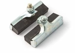 Acier Galvanisé Patins De Freins à Tringle 50mm NOIR (paire) Vis Déportée Haute