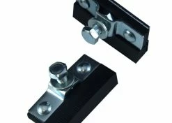 Acier Galvanisé Patins De Freins à Tringles 40mm NOIR (paire)