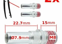 Acier Galvanisé Pivot M8 Pour étrier De Frein CANTILEVER