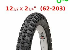 Elastomère Pneu 12 1/2 X 2 1/4" à Crampon DELI TIRE S101