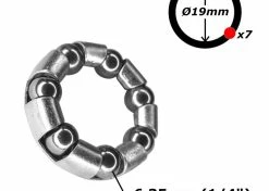 Acier Galvanisé Roulement Cage à Billes 20mm 30mm 7 Billes 1/4" Pédalier Vélo Vtt Route -magasin de vélo roulement cage a billes 20mm 30mm 7 billes 14 pedalier velo vtt route 2