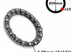 Acier Galvanisé Roulement Cage à Billes 28mm 38mm 15 Billes 3/16" Direction Vélo Bmx Cycle Ville Route Vtt -magasin de vélo roulement cage a billes 28mm 38mm 15 billes 316 direction velo bmx cycle ville route vtt 2