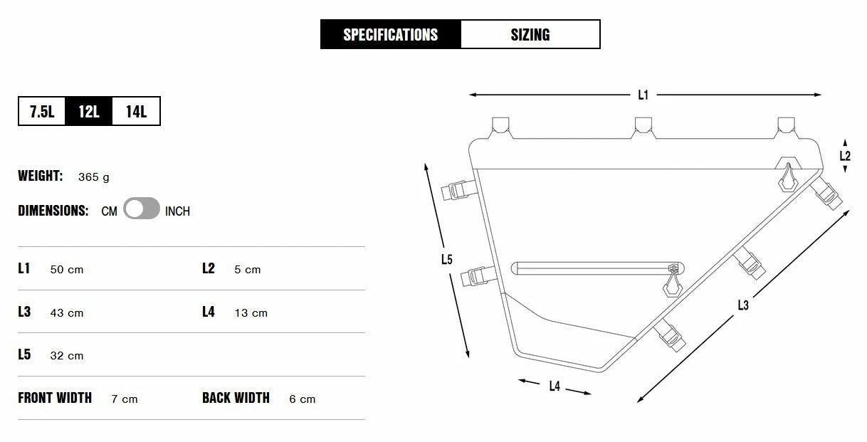 Sacoche De Cadre Apidura Expedition Full Frame Pack (12L) 7 Sacoche De Cadre Apidura Expedition Full Frame Pack (12L) – Image 5