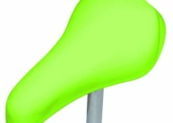 Plastique PP + Acier + Mousse Haute Densité ; Selle Vélo Bmx Enfant Jaune Fluo Confort Avec Tige 22mm Draisienne Femme Visibilité